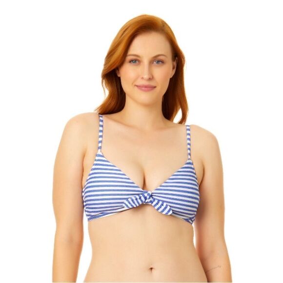 Women’s Tie Front Bralette Swim Top Swimsuit Bathing Suit Bikini Size XL - Picture 3 of 6